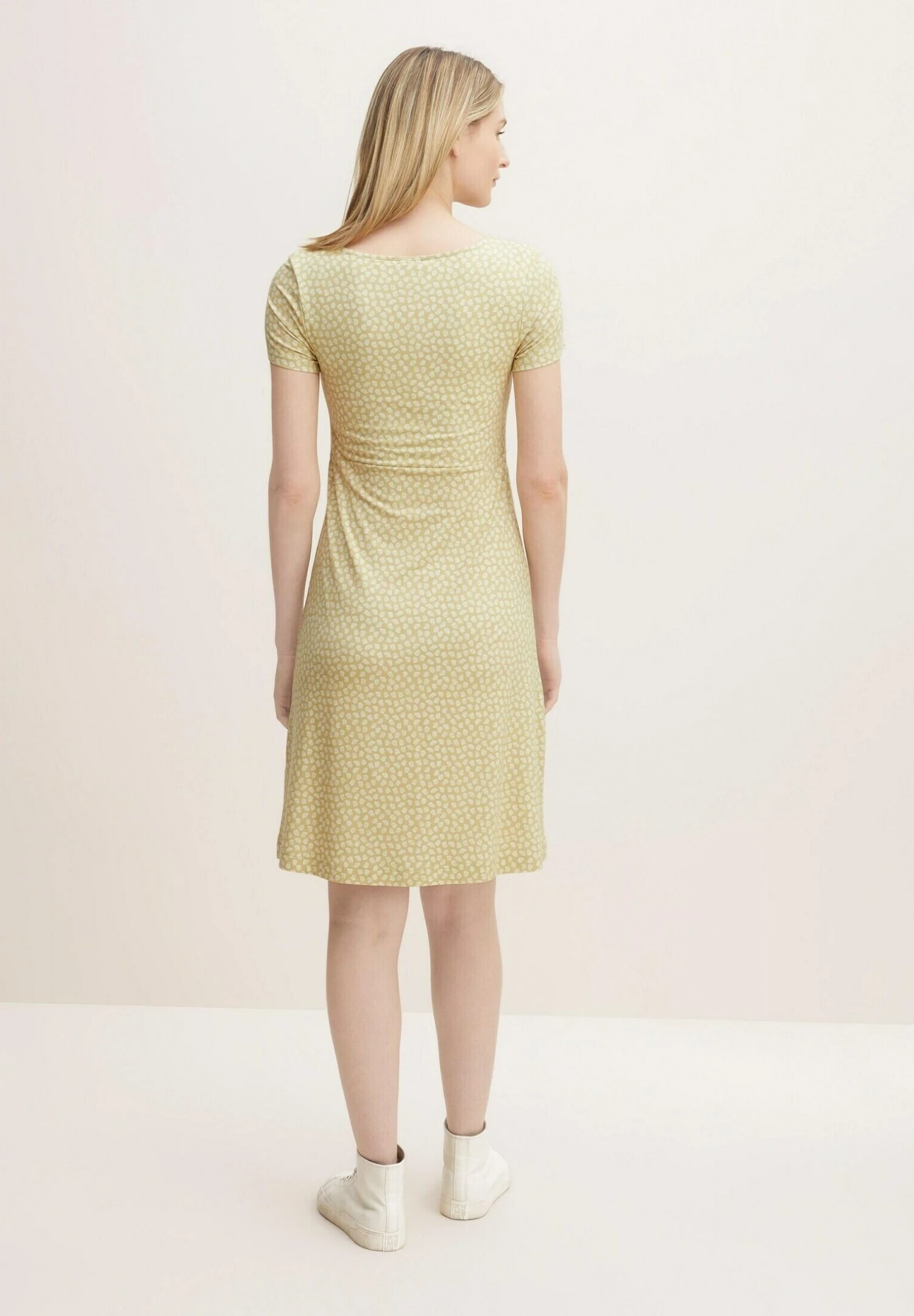 Tom Tailor Vestito Di MaglinaGreen Small Leaf Design Donna Vestiti TO221C0O0-M11 4 Tom Tailor Vestito Di MaglinaGreen Small Leaf Design Donna Vestiti TO221C0O0-M11 - immagine 2