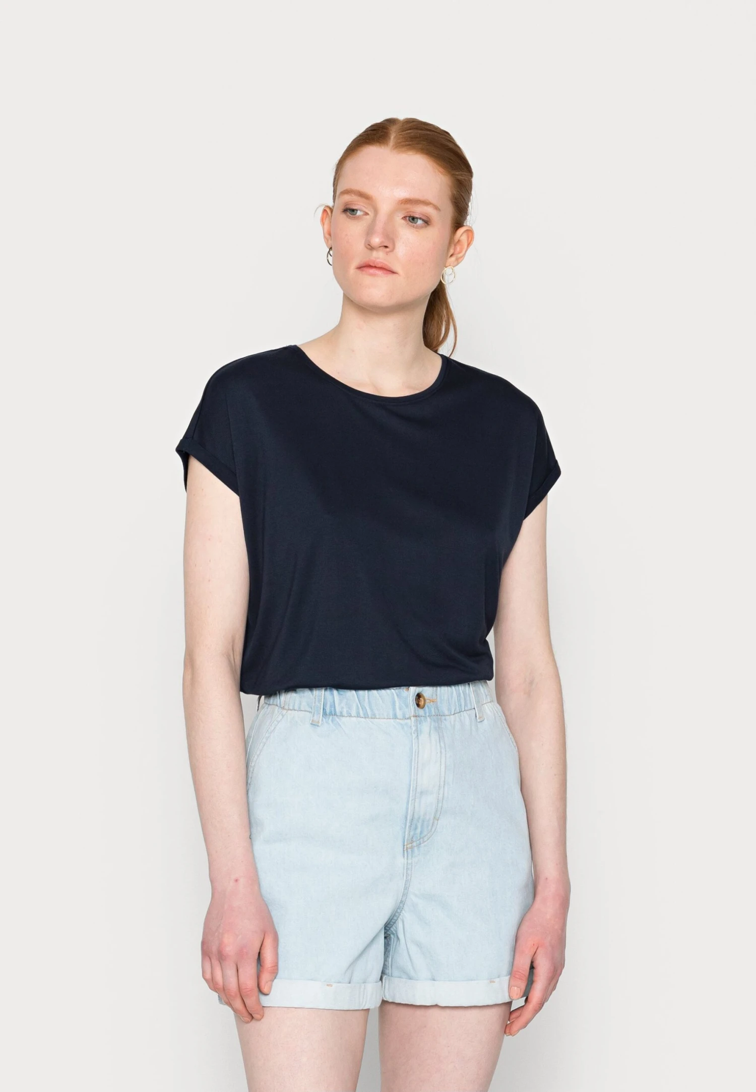 TOM TAILOR Denim Fluent T-Shirt BasicSky Captain Blue Donna T-shirt E Top TO721D0YH-K11 3 TOM TAILOR Denim Fluent T-Shirt BasicSky Captain Blue Donna T-shirt E Top TO721D0YH-K11