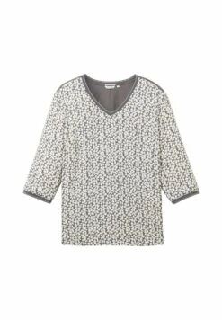 Tom Tailor Plus-GemustertesMaglietta A Manica LungaGrey Floral Design Donna T-shirt E Top TO221D1HG-C11 -Tom Tailor 739b098061cb4330b0cad549797173cd