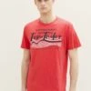 Tom Tailor Mit PrintT-Shirt Con StampaSoft Berry Red Uomo T-shirt E Polo TO222O1B5-I11