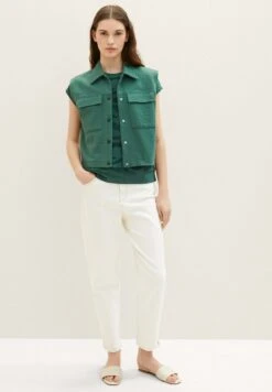 Tom Tailor Mit StrukturT-Shirt Con StampaPine Green Towelling Waves Donna T-shirt E Top TO221D1IE-M12 -Tom Tailor 748a32a3eef041b8a6380b4929d344dd