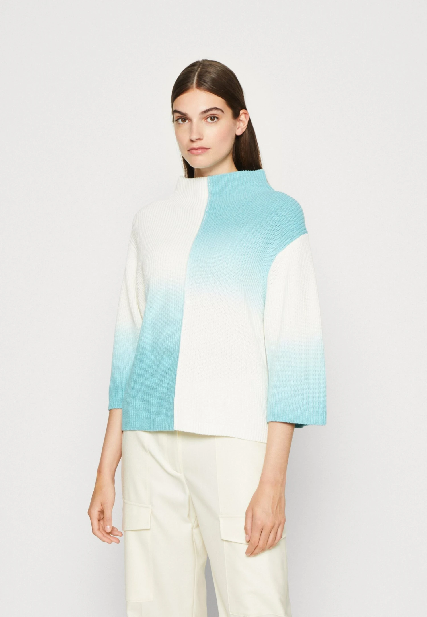 Tom Tailor Spray EffectMaglioneTeal/Offwhite Donna Maglieria TO221I0TP-T11 3 Tom Tailor Spray EffectMaglioneTeal/Offwhite Donna Maglieria TO221I0TP-T11