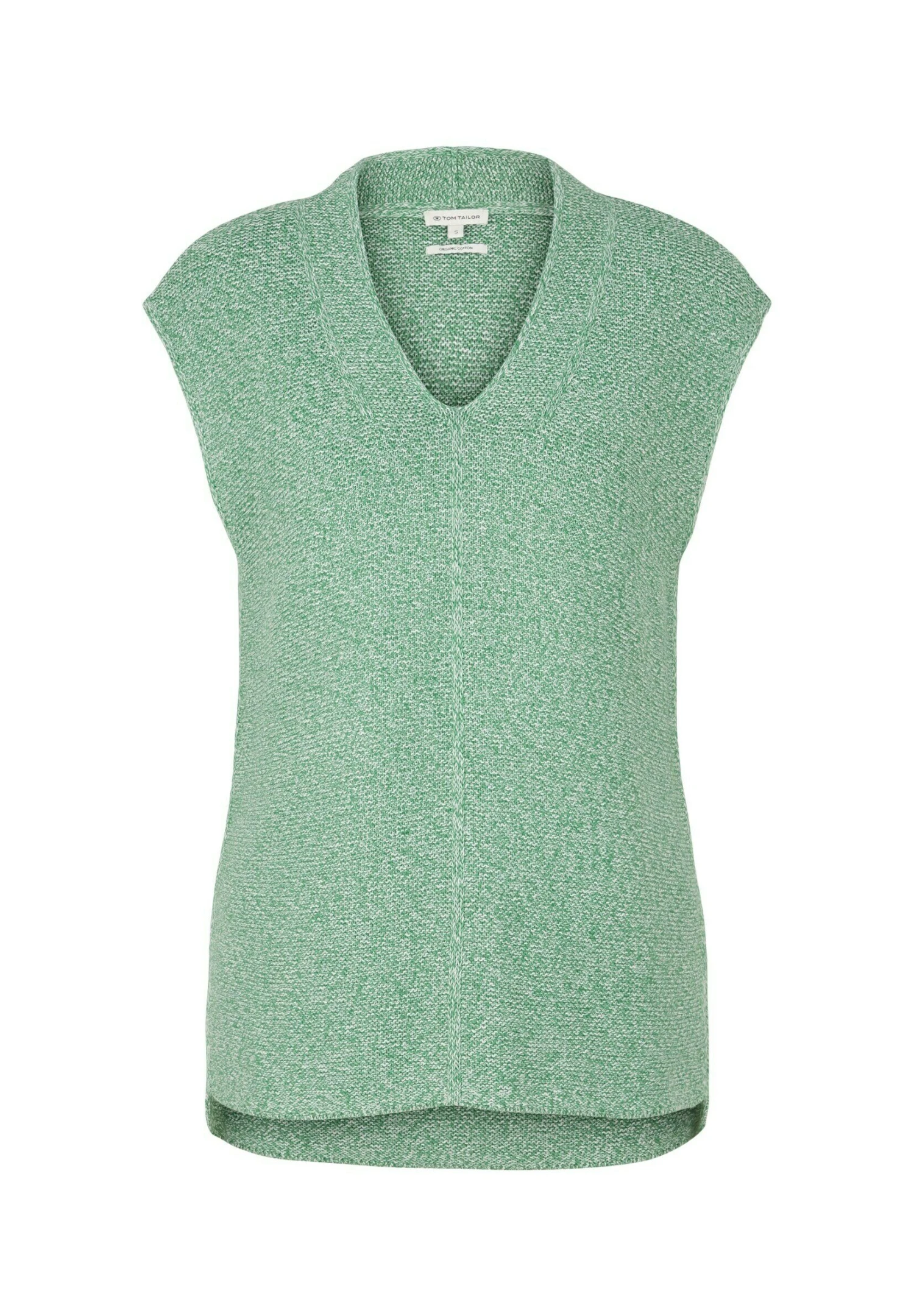 Tom Tailor In Melange-OptikTopVivid Leaf Green Melange Donna T-shirt E Top TO221D1I4-M11 7 Tom Tailor In Melange-OptikTopVivid Leaf Green Melange Donna T-shirt E Top TO221D1I4-M11 - immagine 5