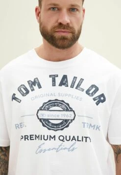 Tom Tailor Mit Logo T-Shirt Con StampaWhite Uomo T-shirt E Polo TO222O1CO-A11 11 Tom Tailor Mit Logo T-Shirt Con StampaWhite Uomo T-shirt E Polo TO222O1CO-A11 -Tom Tailor 781a2838825d41fea90e82cdb779c04a