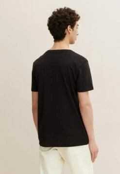 TOM TAILOR Denim Mit Logo PrintT-Shirt BasicBlack Uomo T-shirt E Polo TO722O17L-Q11 -Tom Tailor 79231665588449d8bfab9f274d95d181