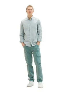 Tom Tailor Mit Aufgesetzten Brusttaschen - Camicia - Light Ice Blue Chambray