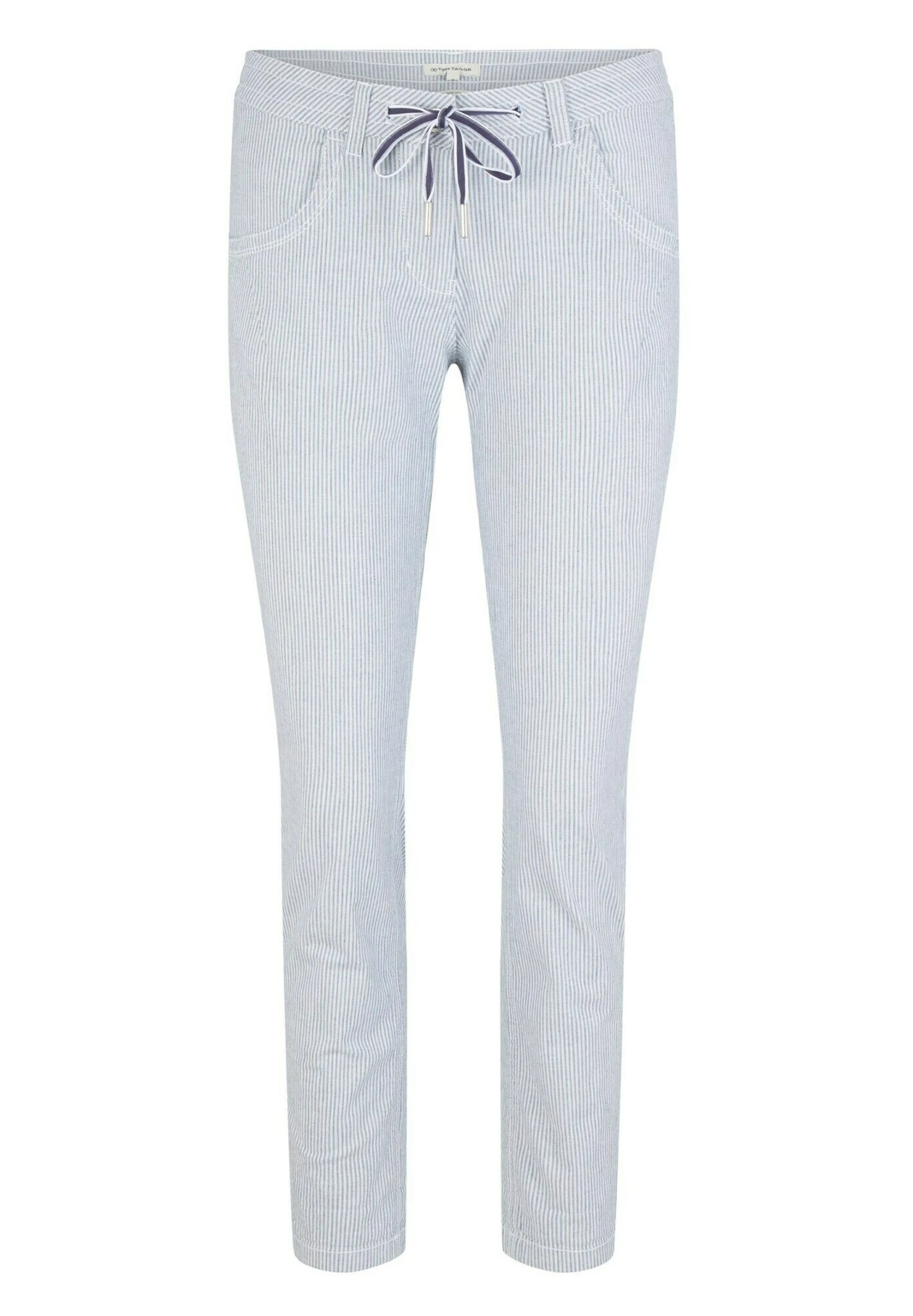 Tom Tailor Tapered - Pantaloni - Blue Stripe Pants 11 Tom Tailor Tapered - Pantaloni - Blue Stripe Pants - immagine 9