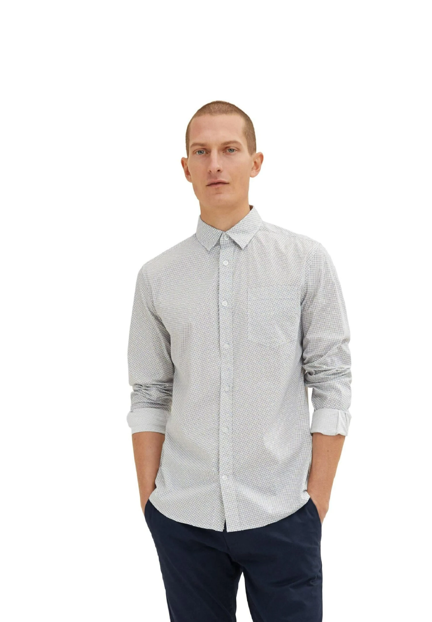 Tom Tailor Mit Allover-Print CamiciaWeiß Uomo Camicie TO222D0XM-A13 7 Tom Tailor Mit Allover-Print CamiciaWeiß Uomo Camicie TO222D0XM-A13 - immagine 5