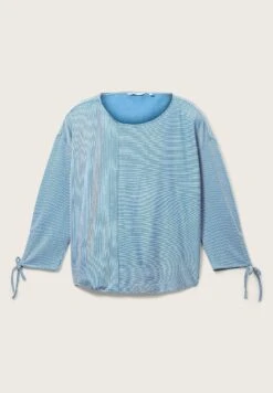 TOM TAILOR Denim GestreiftesMaglietta A Manica LungaSmall Mid Blue White Stripe Donna T-shirt E Top TO721D12U-K11 -Tom Tailor 7b1a2f63fe584933a18a85c412884bf2
