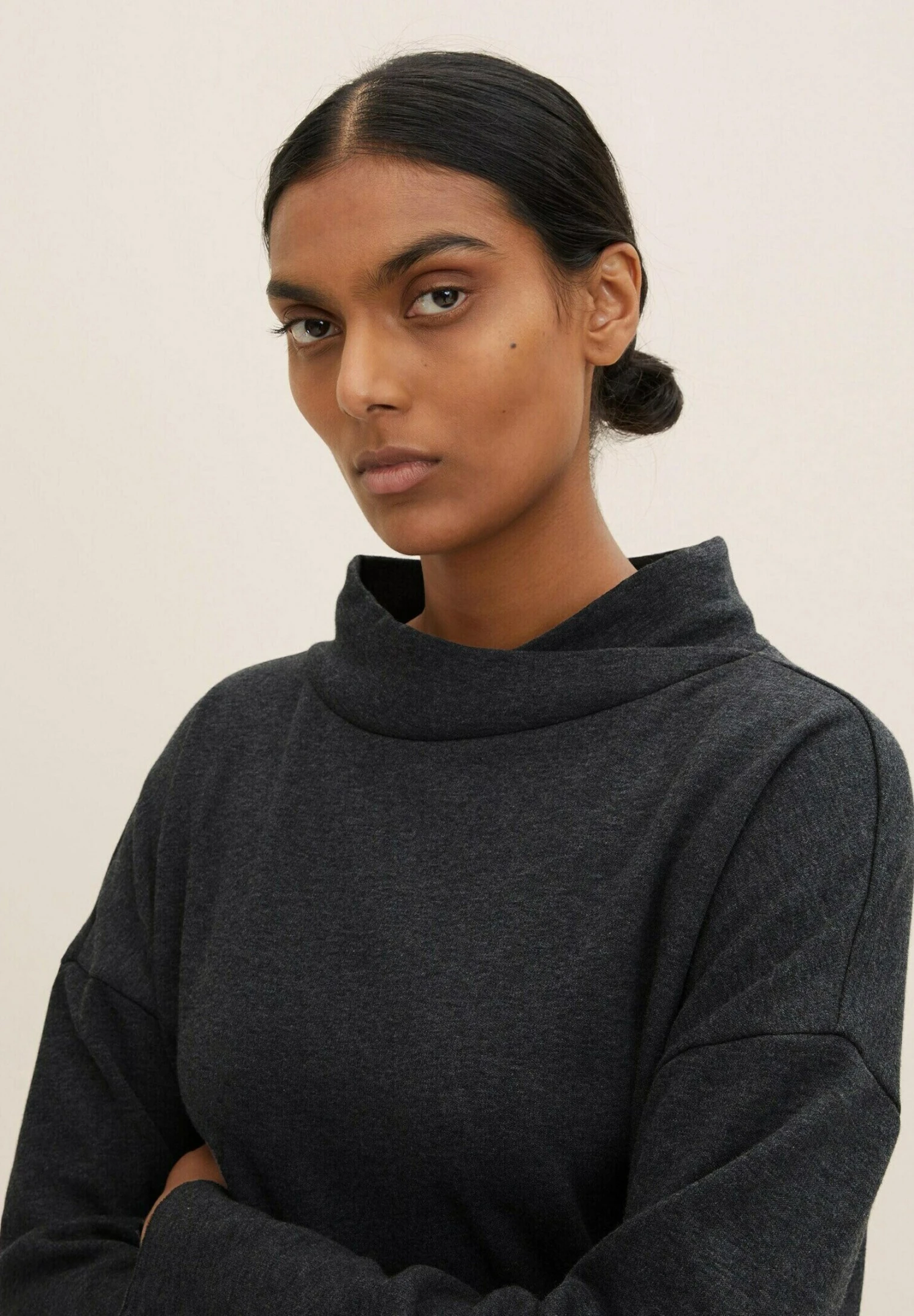 Tom Tailor FelpaEvident Anthracite Melange Donna Felpe TO221I0S7-C11 6 Tom Tailor FelpaEvident Anthracite Melange Donna Felpe TO221I0S7-C11 - immagine 4