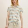 TOM TAILOR Denim T-Shirt Con StampaBlue Creme Brown Stripe Donna T-shirt E Top TO721D10F-K12 1 TOM TAILOR Denim T-Shirt Con StampaBlue Creme Brown Stripe Donna T-shirt E Top TO721D10F-K12 -Tom Tailor 7d389d2b0b9c4cde82539276db2ad732