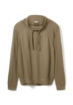 Tom Tailor Lässiges Mit Stehkragen Maglietta A Manica LungaTarmac Khaki Donna T-shirt E Top TO221D1G0-N11 -Tom Tailor 7dd773b9226d44b4941ed72c27e00d6a