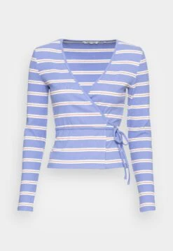 TOM TAILOR Denim Cropped Wrapped Maglietta A Manica LungaMid Blue Donna T-shirt E Top TO721D0ZJ-K12 -Tom Tailor 7eae88ffc3c1405d8821260147d892ec