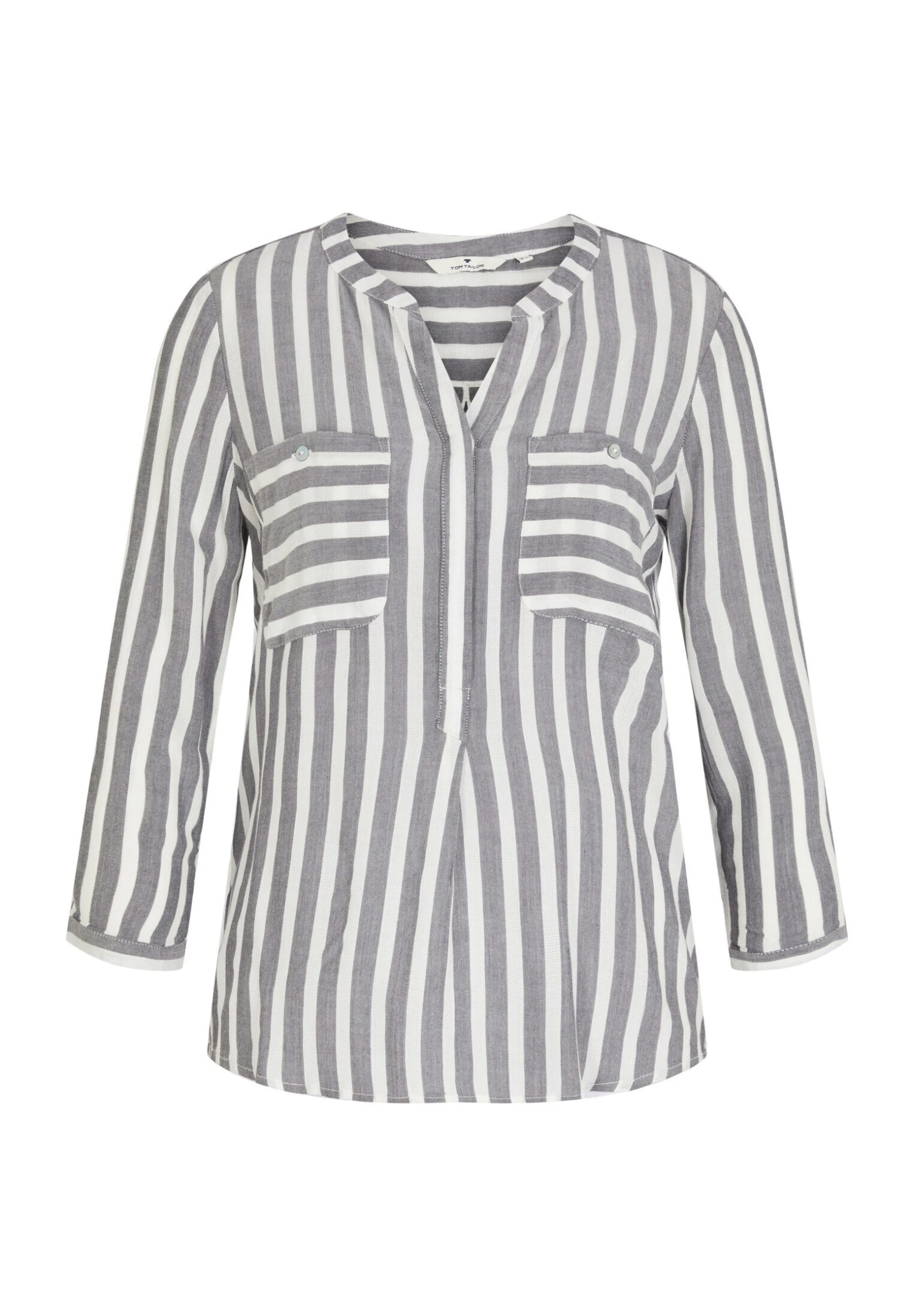 Tom Tailor StripedCamicettaOffwhite/Navy Donna Camicie E Bluse TO221E0RL-A11 7 Tom Tailor StripedCamicettaOffwhite/Navy Donna Camicie E Bluse TO221E0RL-A11 - immagine 5