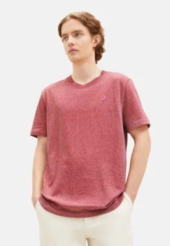 Tom Tailor Kurzarm - T-Shirt Basic - Rot -Tom Tailor 7f875af03d07412782175f78463a91a2