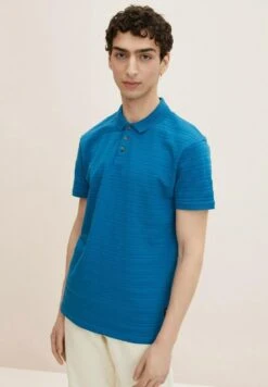 TOM TAILOR Denim Mit StrukturPoloBlue Petrol Uomo T-shirt E Polo TO722P034-L11