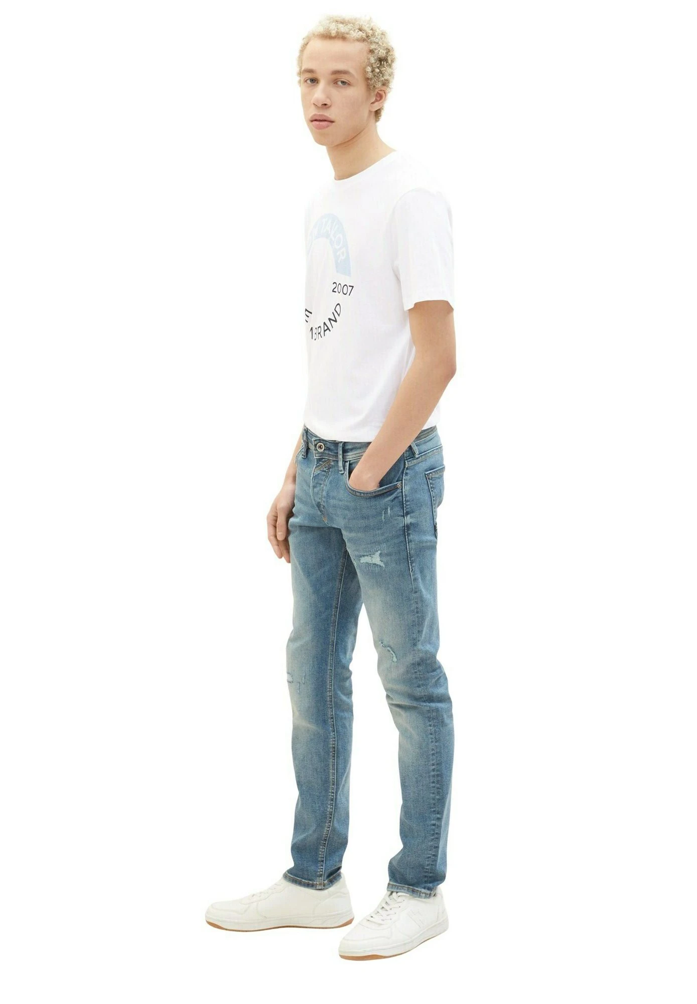 TOM TAILOR Denim Piers Slim- Jeans Slim Fit - Tinted Blue Denim 14 TOM TAILOR Denim Piers Slim- Jeans Slim Fit - Tinted Blue Denim - immagine 12