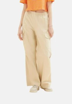 TOM TAILOR Denim Pantaloni CargoDusty Sand Beige Donna Pantaloni TO721A0BM-B11