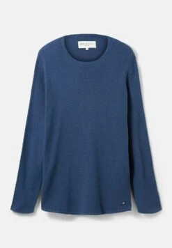 TOM TAILOR Denim Zigzag Structured CrewneckMaglioneDark Duck Blue Uomo Maglieria TO722Q080-K14 -Tom Tailor 816a3b15e9574daaa37d48389e11089d
