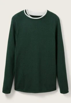 TOM TAILOR Denim Basic MaglioneExplorer Green Uomo Maglieria TO722Q0BB-M11 -Tom Tailor 8181c2a976334f8bab999432f200b6a5