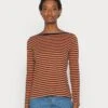 TOM TAILOR Denim Striped LongsleeveMaglietta A Manica LungaAmber Navy Donna T-shirt E Top TO721D0V4-O11 -Tom Tailor 81d73106116e4334b872593e0d91119b