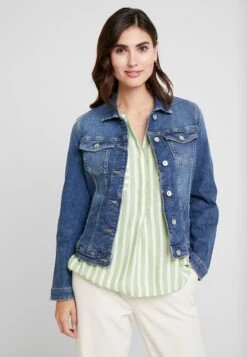 Tom Tailor Authentic JacketGiacca Di JeansUsed Dark Stone Blue Denim Donna Giacche E Blazer TO221G08R-K12