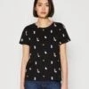 Tom Tailor Crew Neck PrintT-Shirt Con StampaBlack Design Donna T-shirt E Top TO221D1F9-Q11