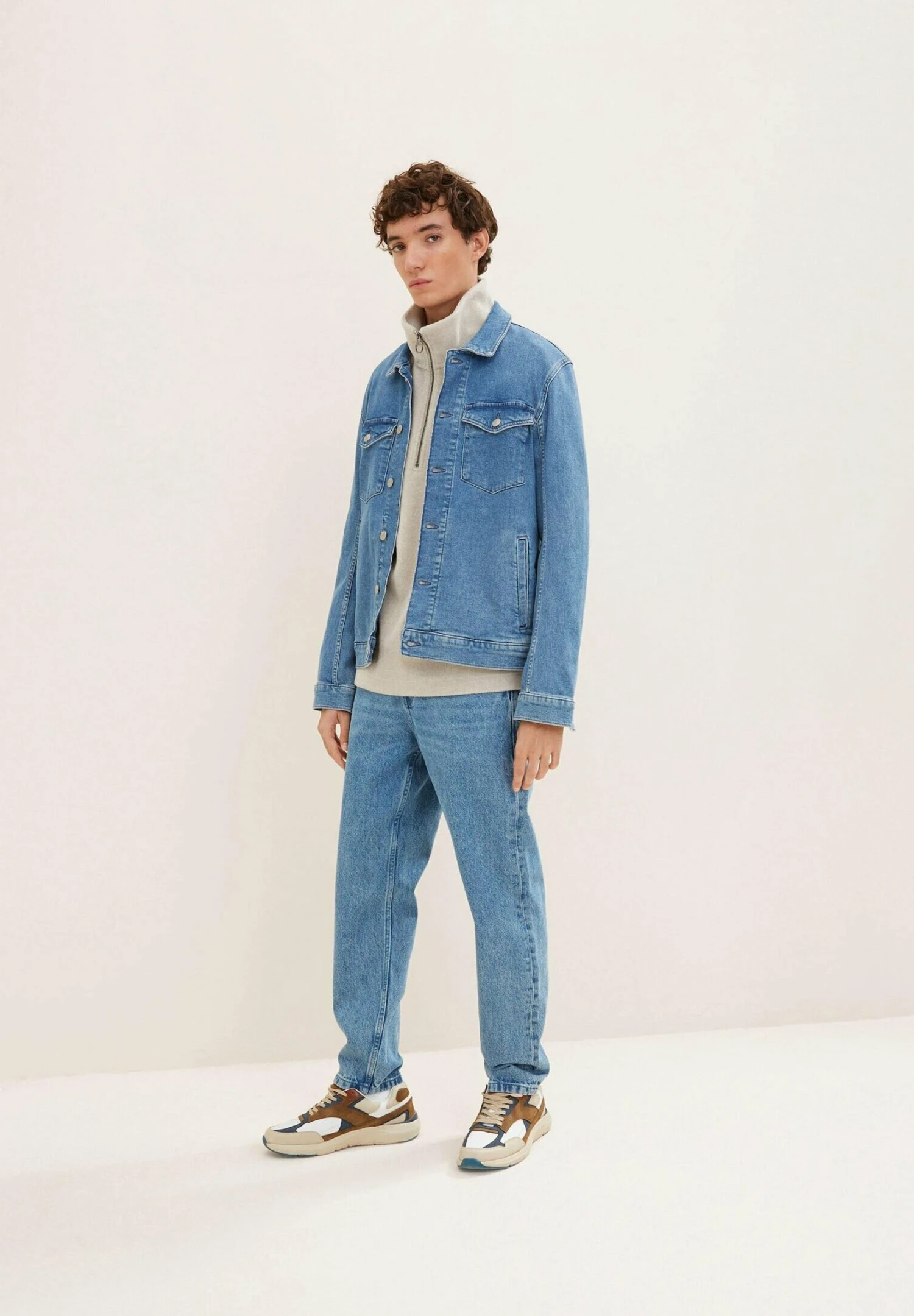 TOM TAILOR Denim Jeans A SigarettaUsed Light Stone Blue Denim Uomo Jeans TO722G0BR-K11 4 TOM TAILOR Denim Jeans A SigarettaUsed Light Stone Blue Denim Uomo Jeans TO722G0BR-K11 - immagine 2