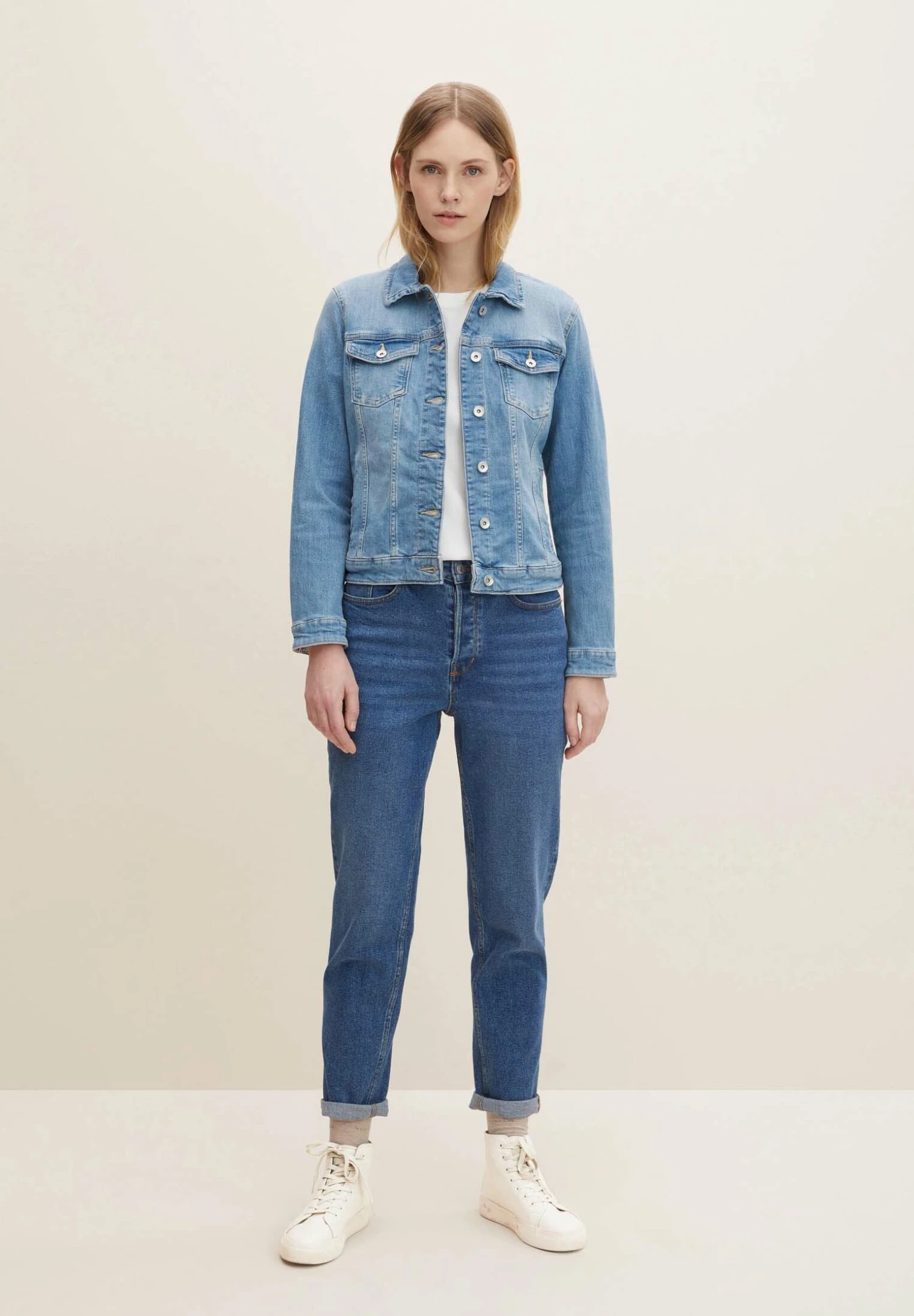 Tom Tailor Authentic JacketGiacca Di JeansLight Stone Blue Denim Donna Giacche E Blazer TO221G08R-K13 4 Tom Tailor Authentic JacketGiacca Di JeansLight Stone Blue Denim Donna Giacche E Blazer TO221G08R-K13 - immagine 2