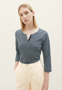 Tom Tailor Mit Allover-PrintCamicettaNavy Geometrical Design Donna Camicie E Bluse TO221E17A-K11