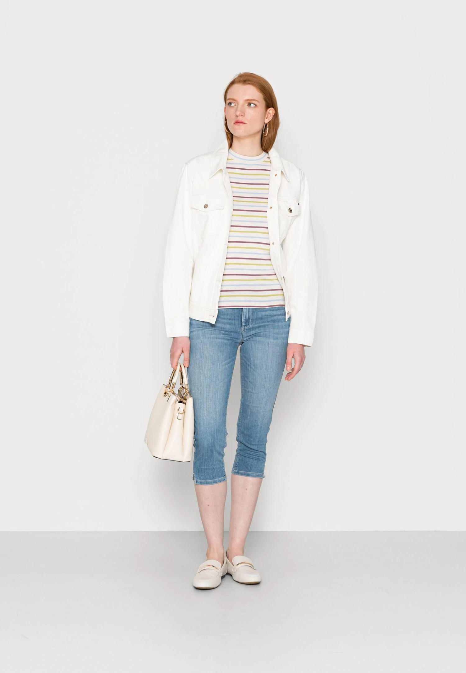 TOM TAILOR Denim Slim Stripe TeeT-Shirt Con StampaGreen Mauve Blue Stripe Donna T-shirt E Top TO721D0YI-G11 4 TOM TAILOR Denim Slim Stripe TeeT-Shirt Con StampaGreen Mauve Blue Stripe Donna T-shirt E Top TO721D0YI-G11 - immagine 2