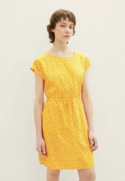 TOM TAILOR Denim EasyVestito EstivoOrange Flower Print Donna Vestiti TO721C0F6-H11