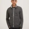 Tom Tailor Felpa Con ZipDark Grey Melange Uomo Maglieria E Felpe TO222S0GU-C11