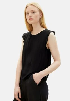 TOM TAILOR Denim Ärmellose CamicettaDeep Black Donna T-shirt E Top TO721E0OG-Q11 -Tom Tailor 87407139636846d9ac450365e6077000