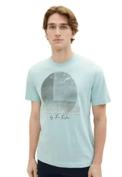 Tom Tailor Mit FotoT-Shirt Con StampaDusty Mint Blue Uomo T-shirt E Polo TO222O1CF-K11 -Tom Tailor 87681c5912494daabe44f1c3541b5e73