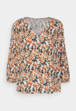 Tom Tailor Printed V-Neck BlouseCamicettaSmall Grey Donna Camicie E Bluse TO221E157-T11 -Tom Tailor 88b1718f85504d7198ad6d8b60d73cca