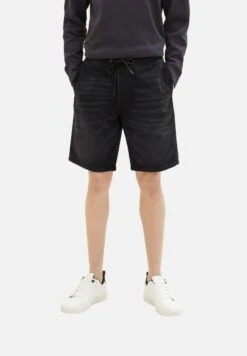TOM TAILOR Denim Mit Elastischem BundShorts Di JeansUsed Dark Stone Black Denim Uomo Jeans TO722F0A0-Q11