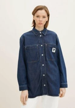 TOM TAILOR Denim Regular Fit Giacca Di JeansUsed Dark Stone Blue Denim Donna Giacche E Blazer TO721G06F-K11