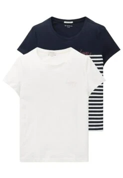 Tom Tailor 36 Tom Tailor 2 PackT-Shirt Con StampaWhisper White Bambini T-shirt & Top TO223G0PW-A11