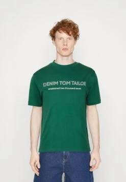 TOM TAILOR Denim T-Shirt Con StampaHunter Green Uomo T-shirt E Polo TO722O1AN-M11