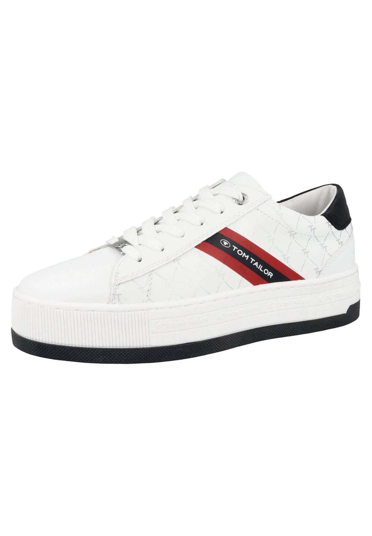 Tom Tailor Low - Sneakers Basse - White/Navy 4 Tom Tailor Low - Sneakers Basse - White/Navy - immagine 2