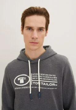 Tom Tailor Mit LogoFelpa Con CappuccioDark Grey Melange Uomo Maglieria E Felpe TO222S0GL-C11 -Tom Tailor 8c3f23cfa9a743fd9b3eb2337f43907b