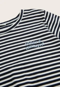 Tom Tailor GestreiftesMit KnotendetailT-Shirt Con StampaDark Blue Off White Stripe Bambini T-shirt & Top TO223G0TK-K11 -Tom Tailor 8cae5abe7d5743b2bbdf78562056a4d2