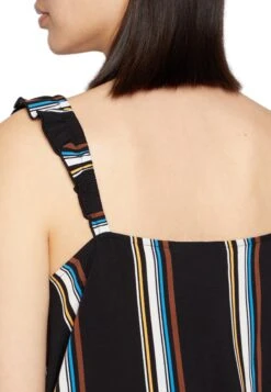 TOM TAILOR Denim Camisol With RufflesCamicettaBlack Creme Donna T-shirt E Top TO721E0ML-Q12 -Tom Tailor 8d4c88c64265449ebbf656d21903a941