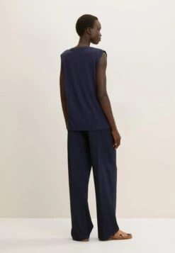 Tom Tailor Mit FaltenlegungTopNavy Midnight Blue Donna T-shirt E Top TO221E130-K11 -Tom Tailor 8ec190ed5162417c968a6de3ad19c506