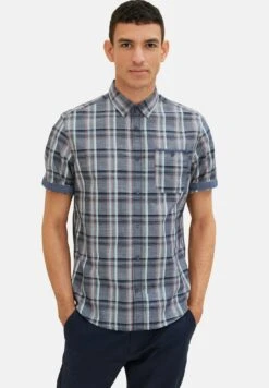 Tom Tailor Mit Karomuster - Camicia - Navy Colorful Check -Tom Tailor 8f2d5230dfd7479aa56f473963233ad6