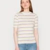 TOM TAILOR Denim Slim Stripe TeeT-Shirt Con StampaGreen Mauve Blue Stripe Donna T-shirt E Top TO721D0YI-G11