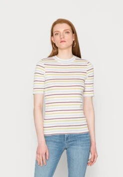 TOM TAILOR Denim Slim Stripe TeeT-Shirt Con StampaGreen Mauve Blue Stripe Donna T-shirt E Top TO721D0YI-G11