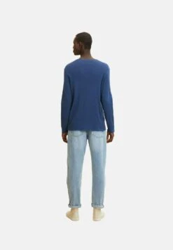 TOM TAILOR Denim Zigzag Structured CrewneckMaglioneDark Duck Blue Uomo Maglieria TO722Q080-K14 -Tom Tailor 9070663ae9d94389b4434b2c12a6f707