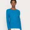Tom Tailor Knit Jumper With Round NecklineMaglioneSublime Teal Blue Donna Maglieria TO221I0IQ-K17 2 Tom Tailor Knit Jumper With Round NecklineMaglioneSublime Teal Blue Donna Maglieria TO221I0IQ-K17 -Tom Tailor 90a8dd2b140d44c1b4a98f23e07446cd